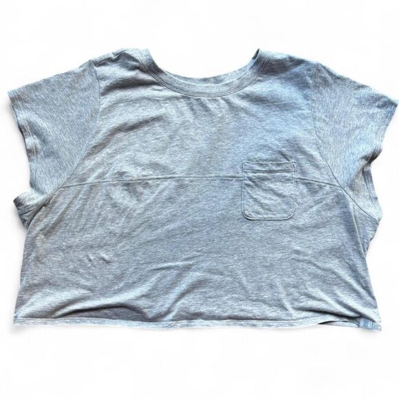 Savage X Fenty Xssential Baby Crop Pocket Tee Bundle of 2 (Black & Grey) size 3X - Picture 6 of 8